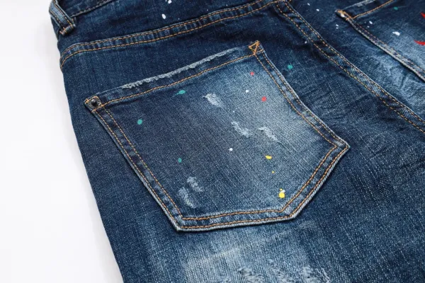 Dsquared2 Distressed Bleach-Splatter Denim Jeans - 10