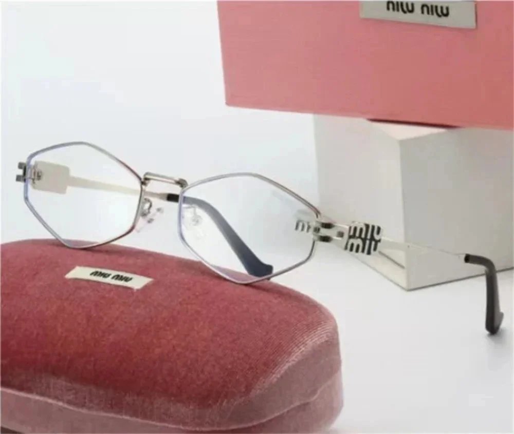 Miu Miu Octagonal Gold-Frame Optical Glasses Eyewear - 20