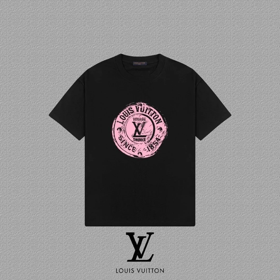 Louis Vuitton Paris River Scene Graphic T-Shirt Black - 18