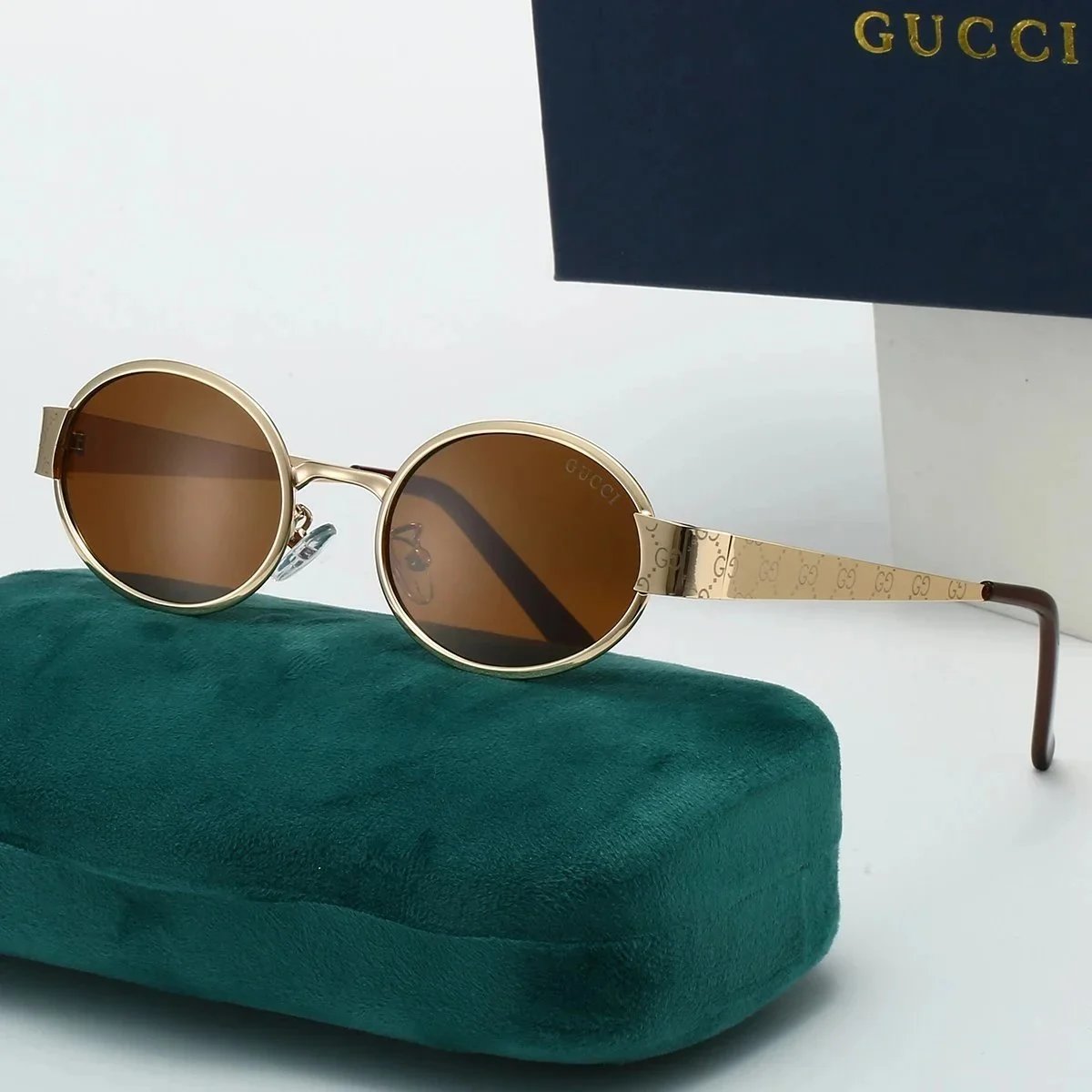 Gucci GG Marmont Round Sunglasses Black - 5