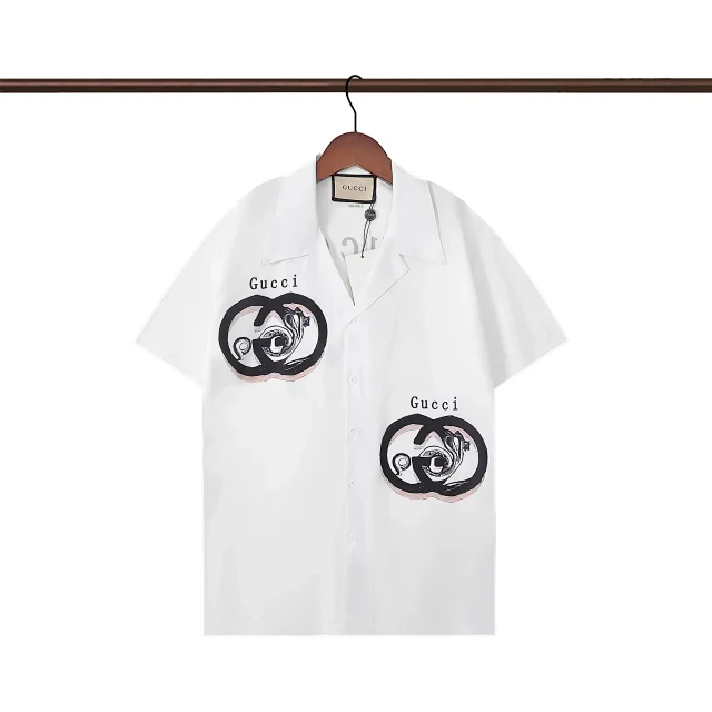 Gucci Shirts Printed Button-Up Shirt product detail image 25