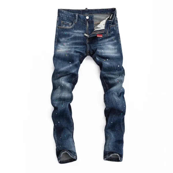 Dsquared2 Distressed Bleach-Splatter Denim Jeans - 12