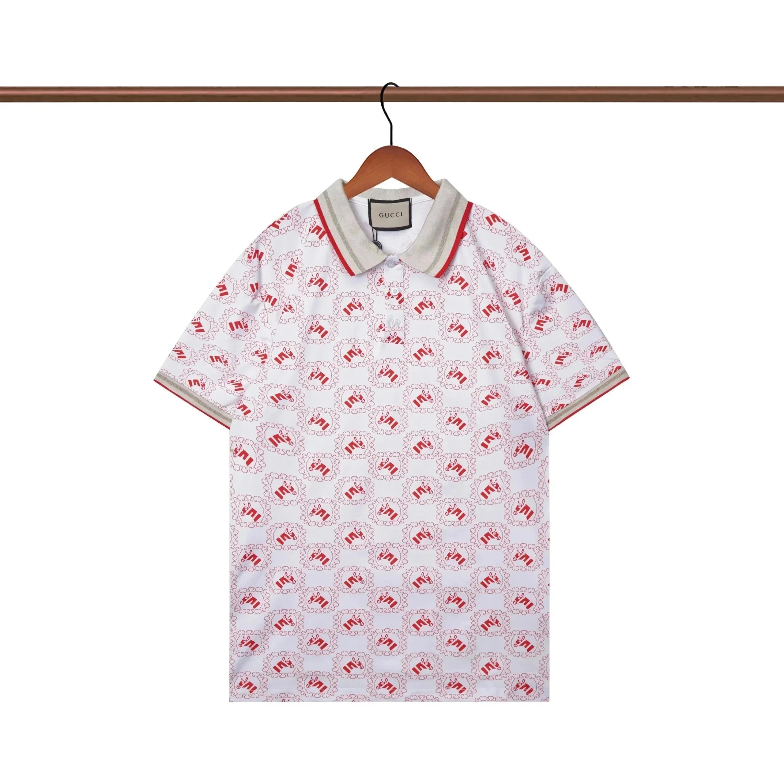 Gucci Tiger Print Polo Shirt Multicolor - 32