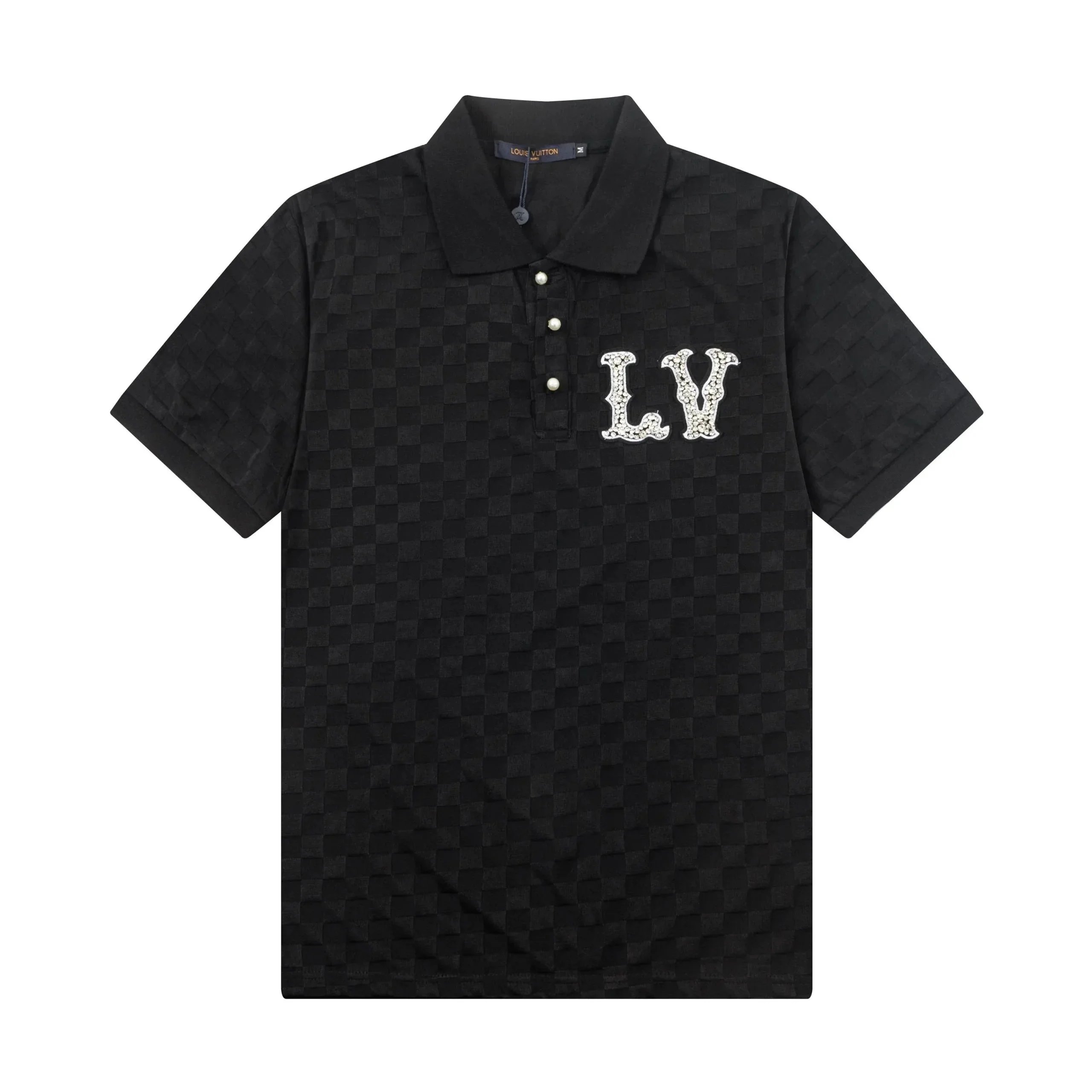 Louis Vuitton Monogram Square Patch Polo Gray Polo Shirt - 22