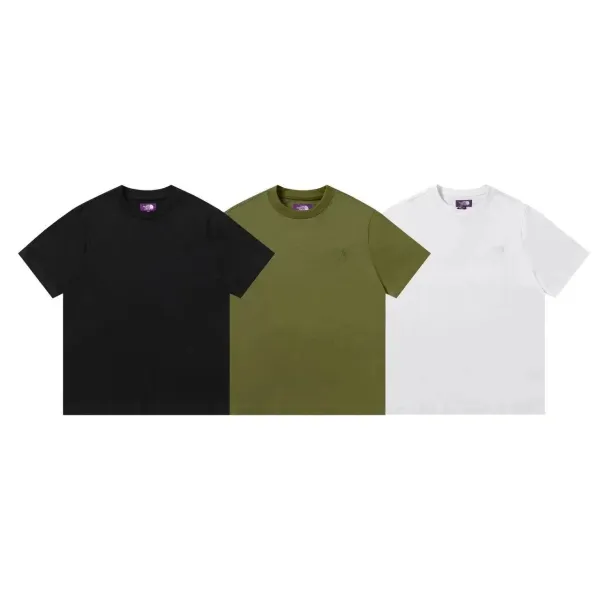The North Face Logo T-Shirt Black / Army Green / White T-Shirt - 1