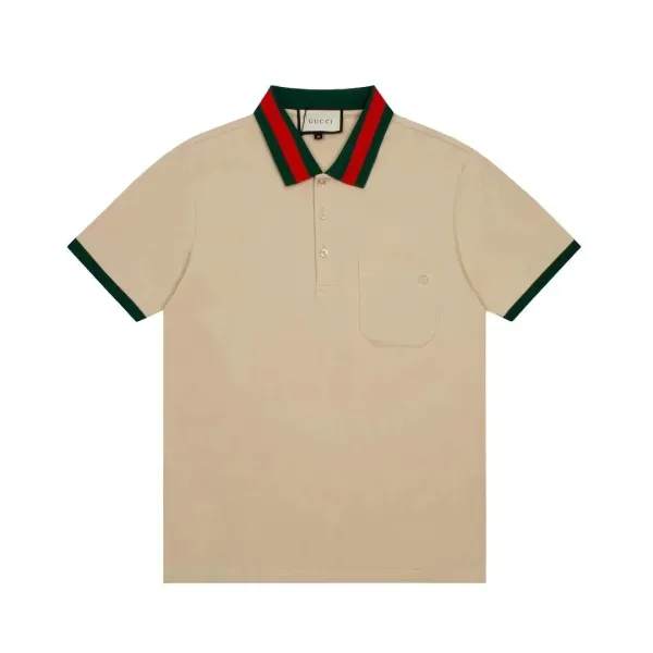 Gucci GG Monogram Print White Polo Polo Shirt - 21