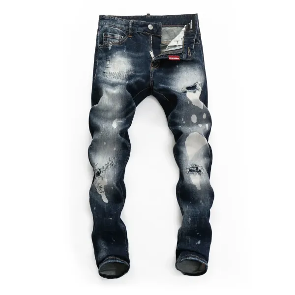 Dsquared2 Distressed Bleach-Splatter Denim Jeans - 21