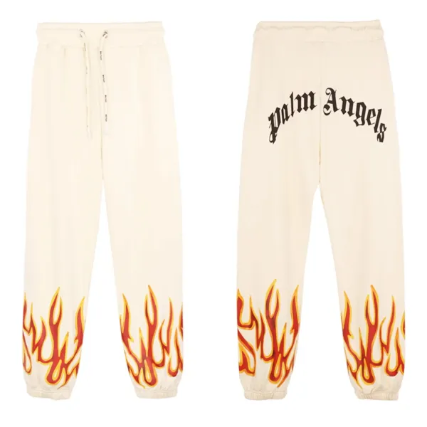 Palm Angels Palm Print Track Pants Navy White - 18