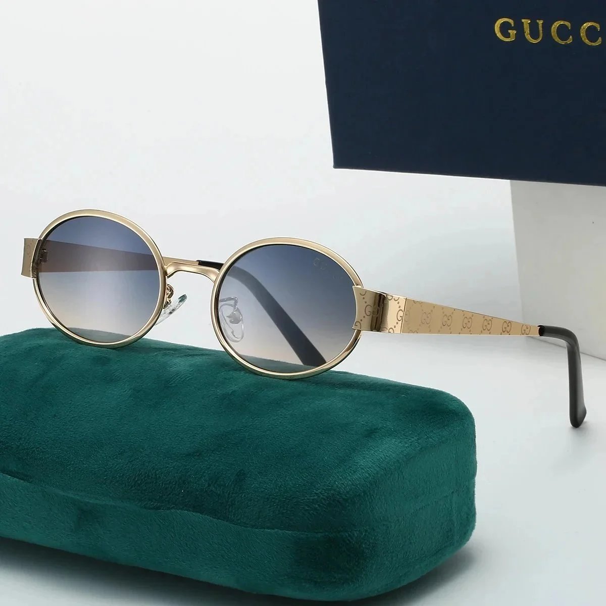 Gucci GG Marmont Round Sunglasses Black - 7