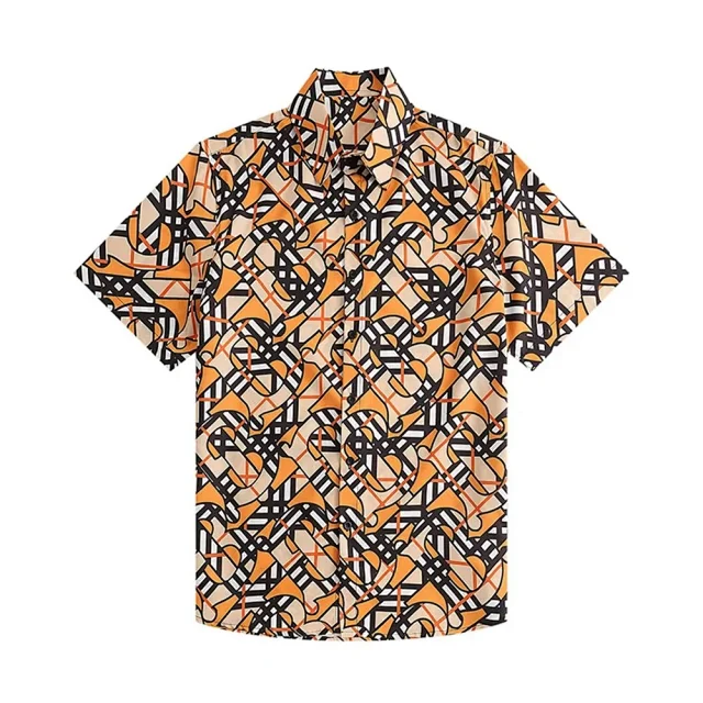 Burberry Shirts Short-Sleeve Check Button-Up Shirt product detail image 28