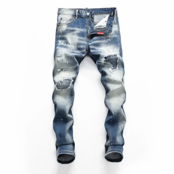 Dsquared2 Distressed Bleach-Splatter Denim Jeans - 24