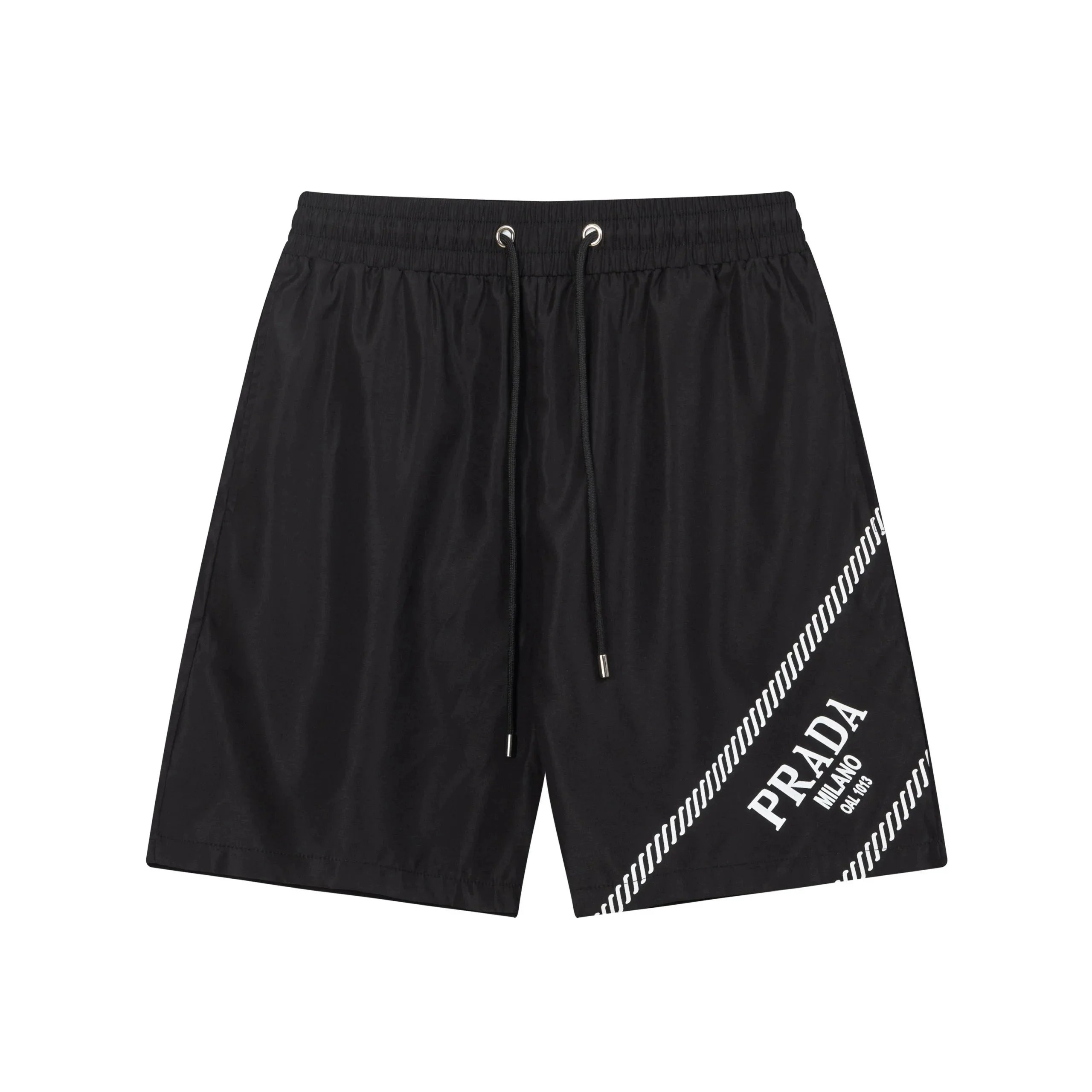 Prada Logo-Embroidered White Cotton Shorts - 24
