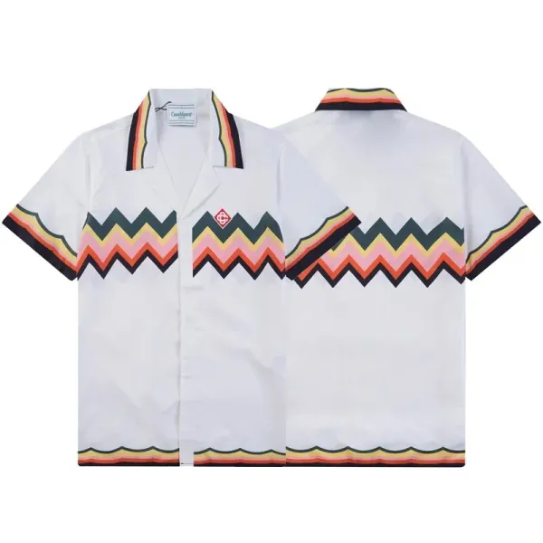 Casablanca Patterned Green Polo Shirt - 15