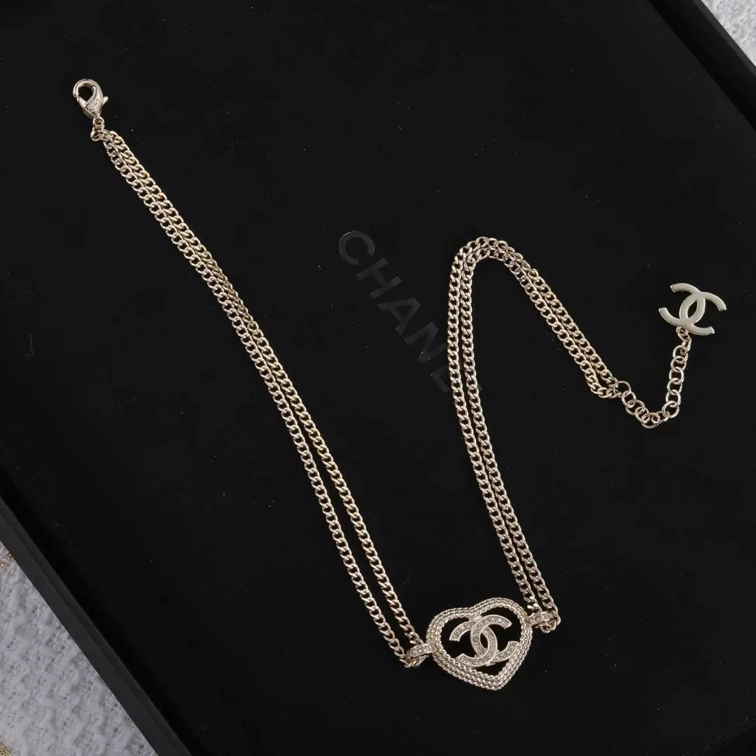 Chanel CC Logo Pave Crystal Snake Chain Bracelet Gold Jewelry - 3