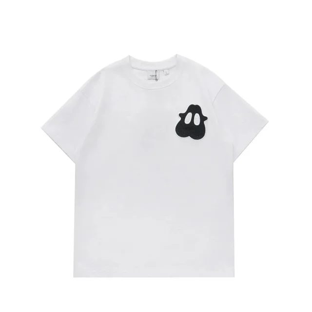 Burberry T-Shirts Short-Sleeve Check Panel T-Shirt with Equestrian Knight Graphic product detail image 21
