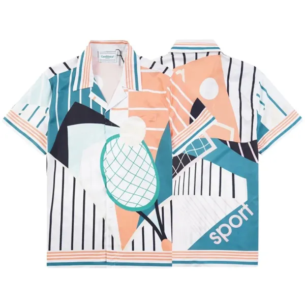 Casablanca Patterned Green Polo Shirt - 27