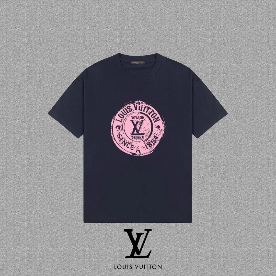 Louis Vuitton Paris River Scene Graphic T-Shirt Black - 17