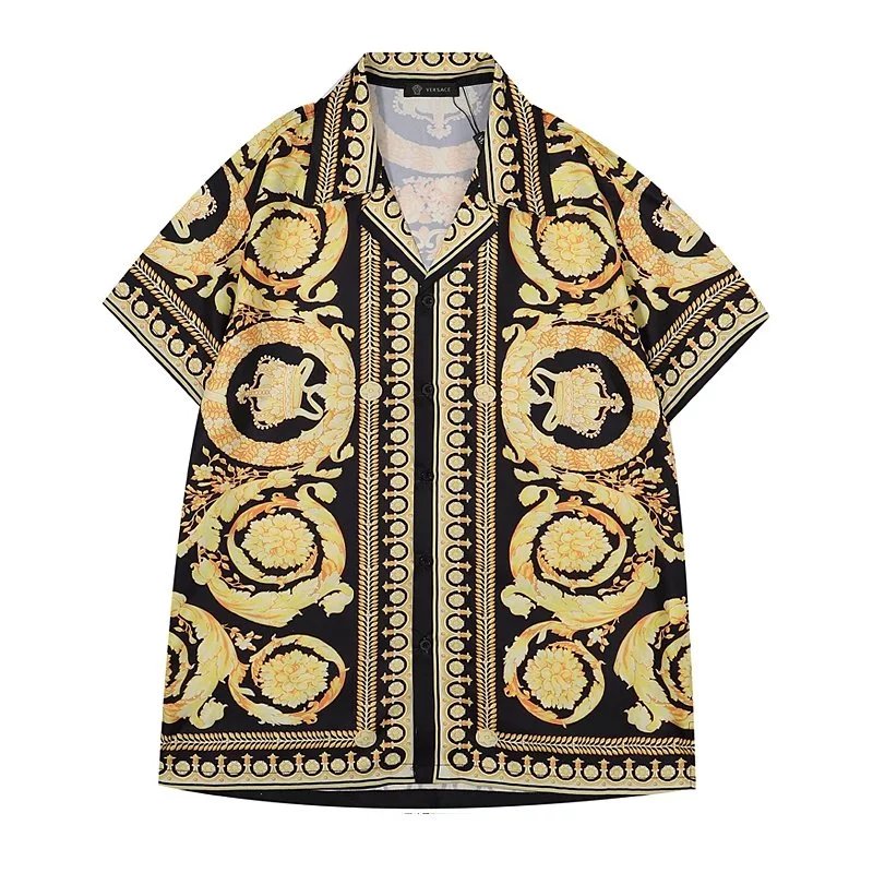 Versace Medusa Psychedelic Print Short-Sleeve Shirt Multicolor - 26