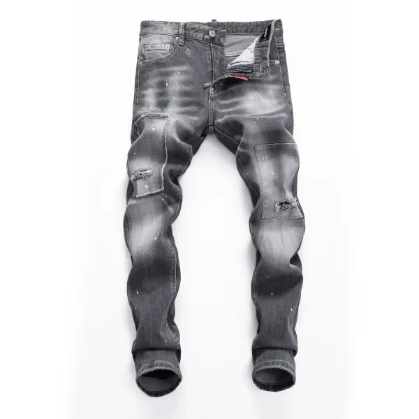 Dsquared2 Distressed Bleach-Splatter Denim Jeans - 32