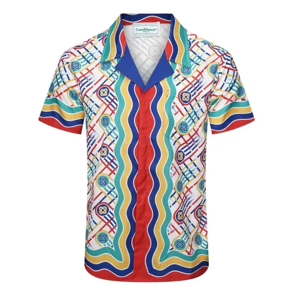 Casablanca Patterned Green Polo Shirt - 34