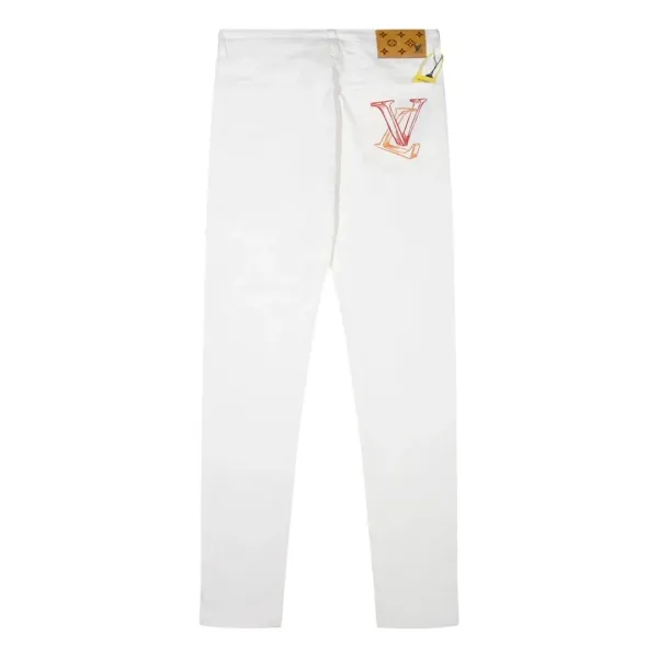 Louis Vuitton x Takashi Murakami Monogram Flower Patch Black Jeans - 16