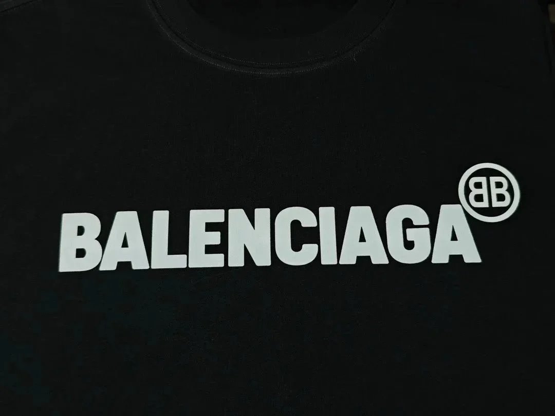 Balenciaga Flame Logo Black T-Shirt - 8