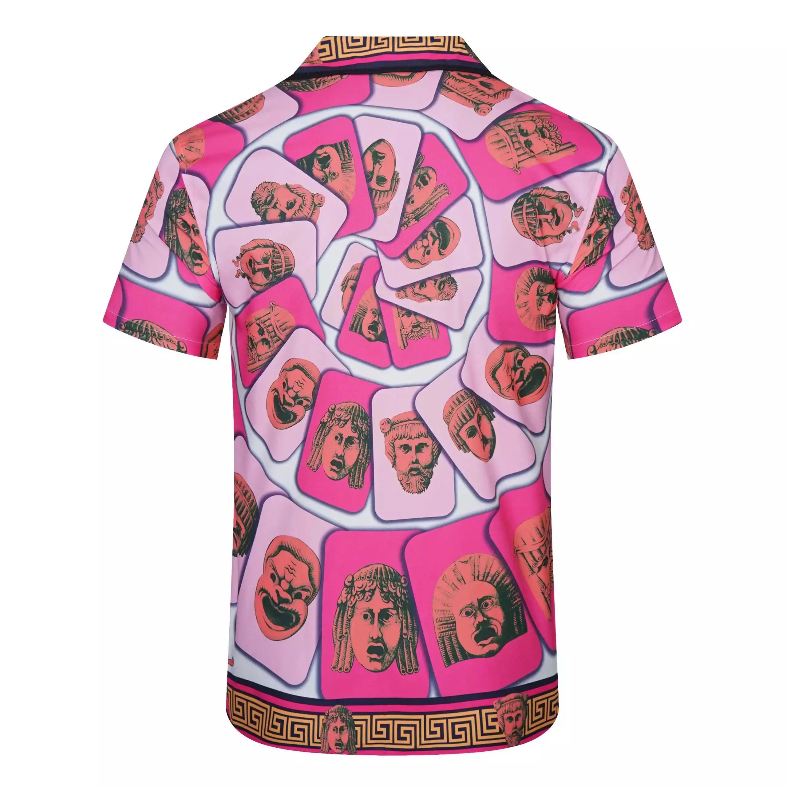 Versace Medusa Print Short-Sleeve Shirt and Shorts Set Multicolor - 24