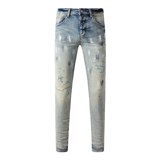 Purple Jeans Slim-Fit Distressed product detail image 12