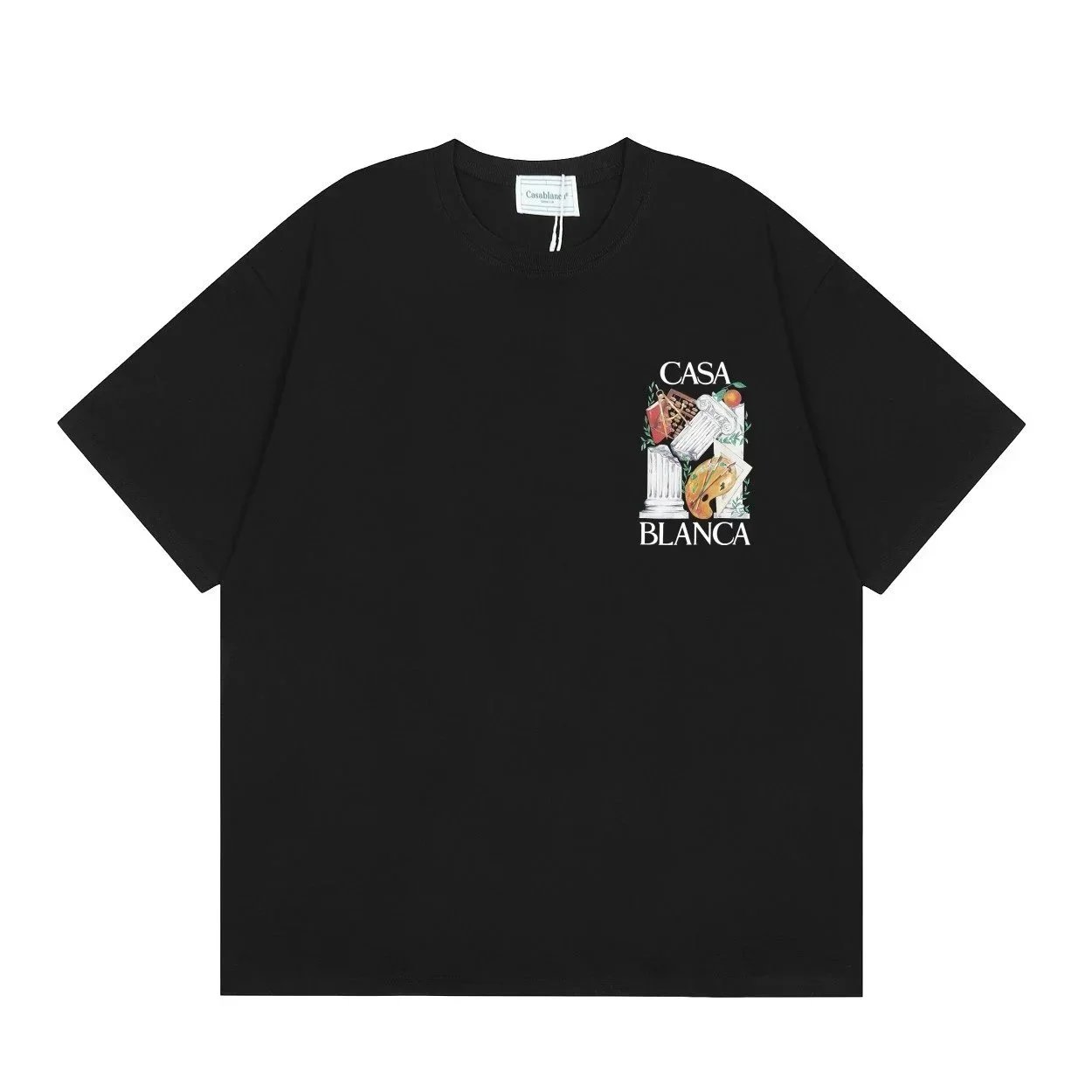 Design Abstract Line Art Graphic Black T-Shirt - 5