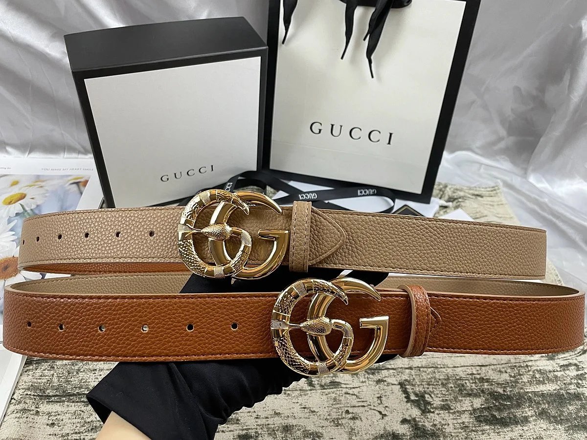 Gucci Interlocking G Buckle Leather Belt Black - 7