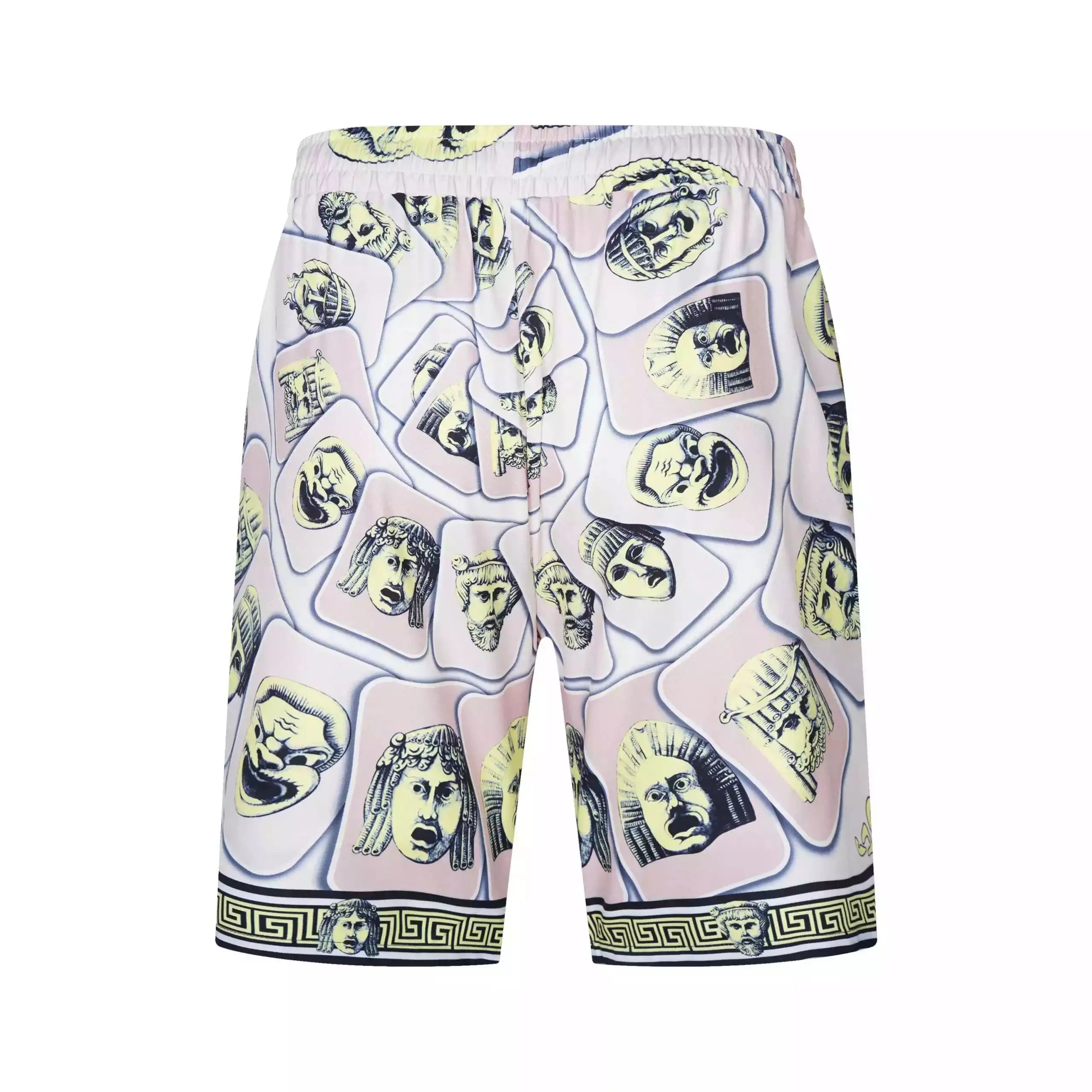 Versace Medusa Print Short-Sleeve Shirt and Shorts Set Multicolor - 30