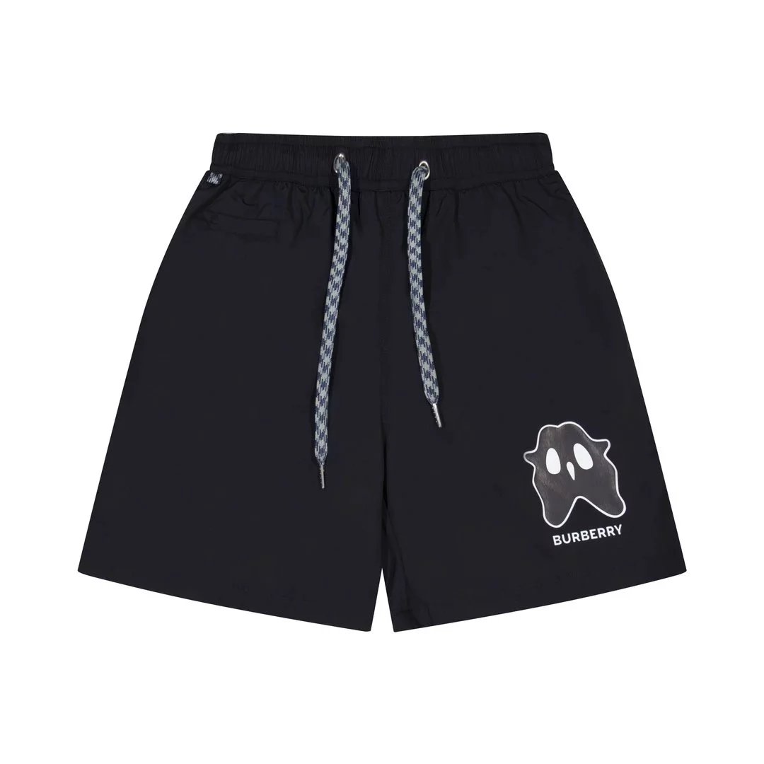 Burberry Thomas Bear Print Cotton Sweat Shorts White - 25