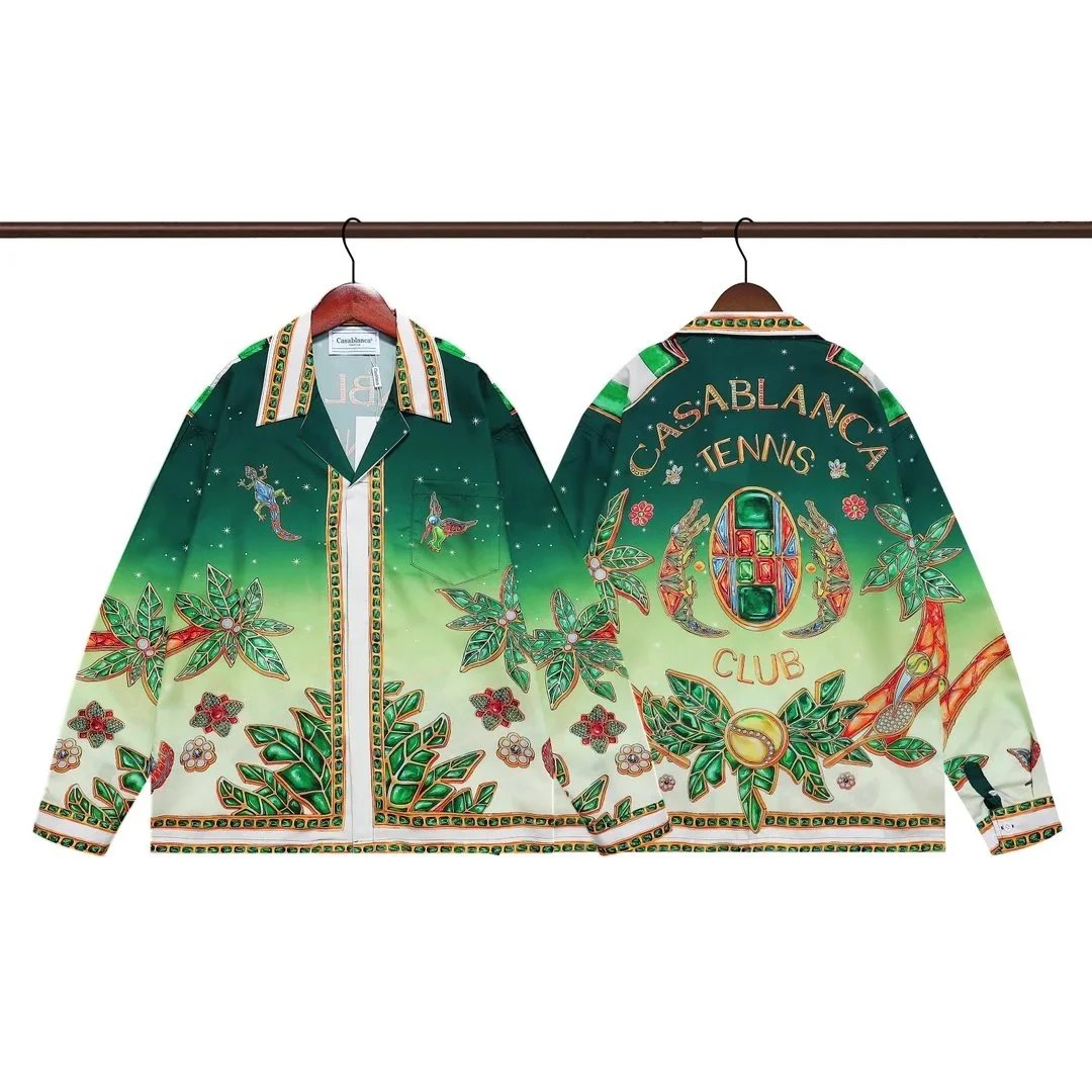 Casablanca Casa Print Long-Sleeve Shirt Multicolor - 12