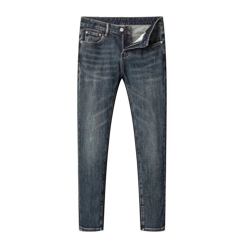 Versace White Greek Key Detail Slim Fit Jeans - 15
