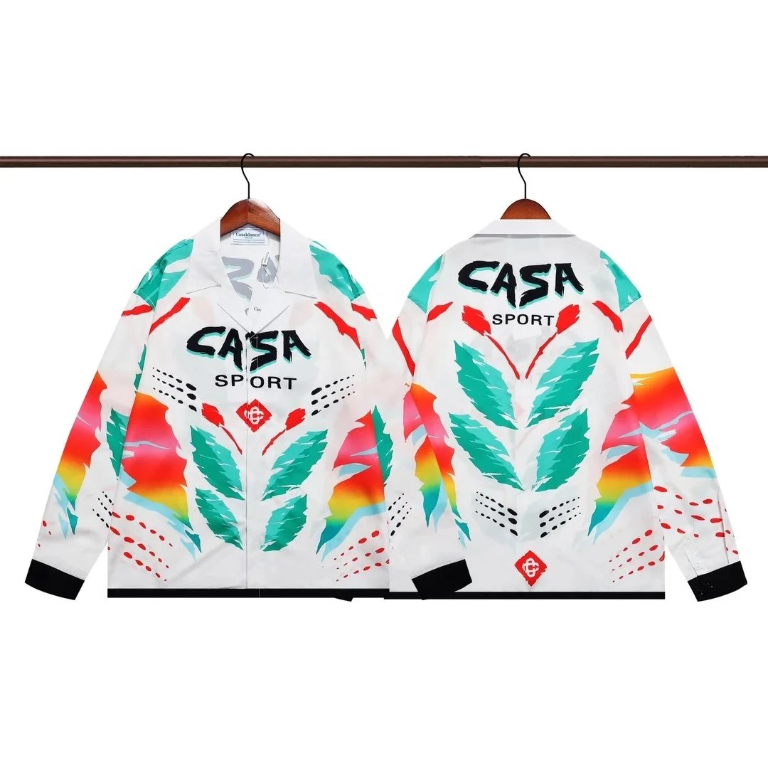 Casablanca Casa Print Long-Sleeve Shirt Multicolor - 13