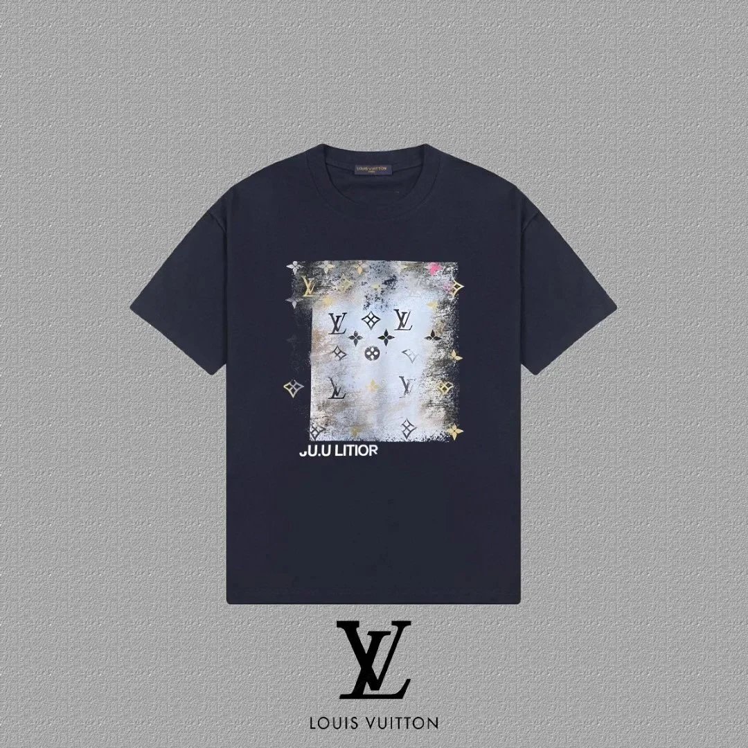 Louis Vuitton Paris River Scene Graphic T-Shirt Black - 4