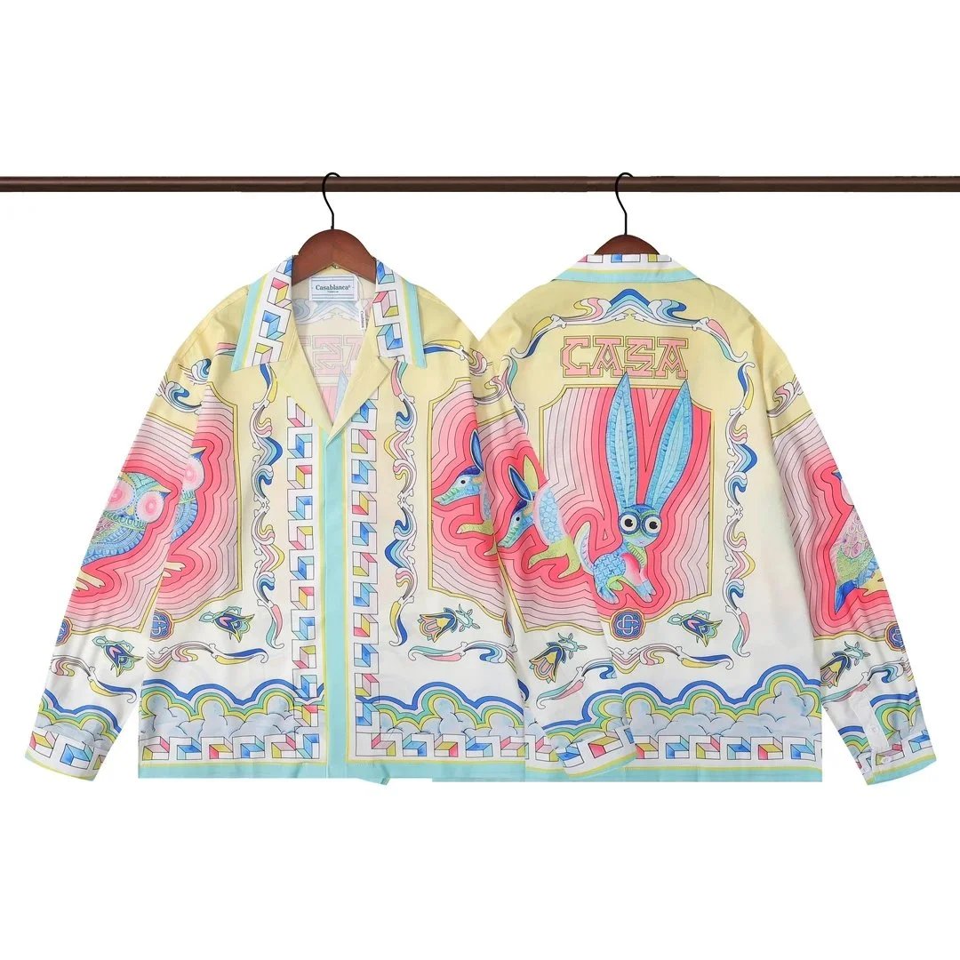 Casablanca Casa Print Long-Sleeve Shirt Multicolor - 22