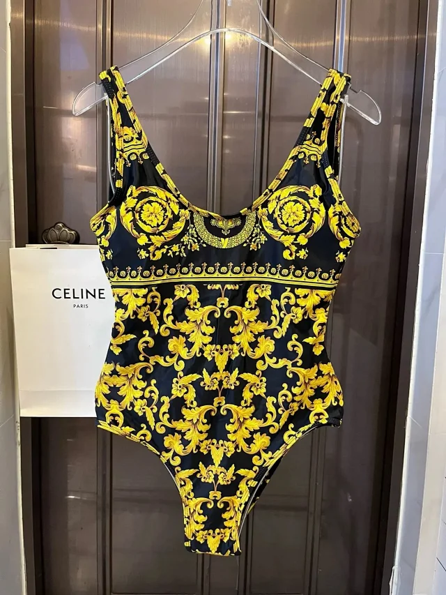 Versace Swimwear Triangle Tie-Side Bikini Set product detail image 29