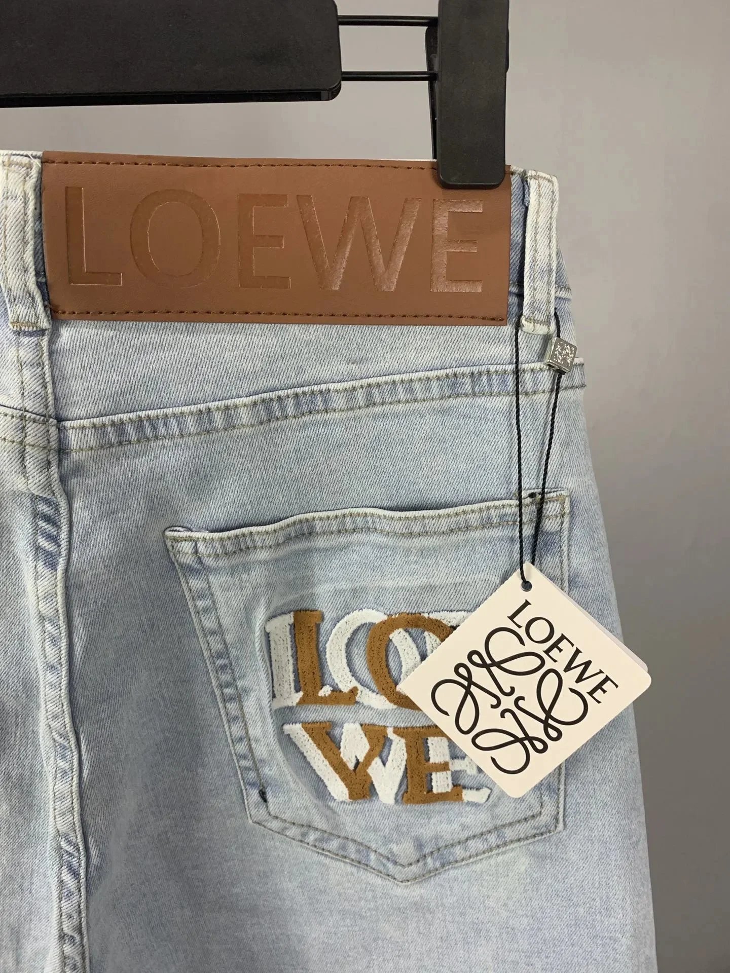 Loewe Anagram Logo Straight-Leg Jeans Dark Wash - 6