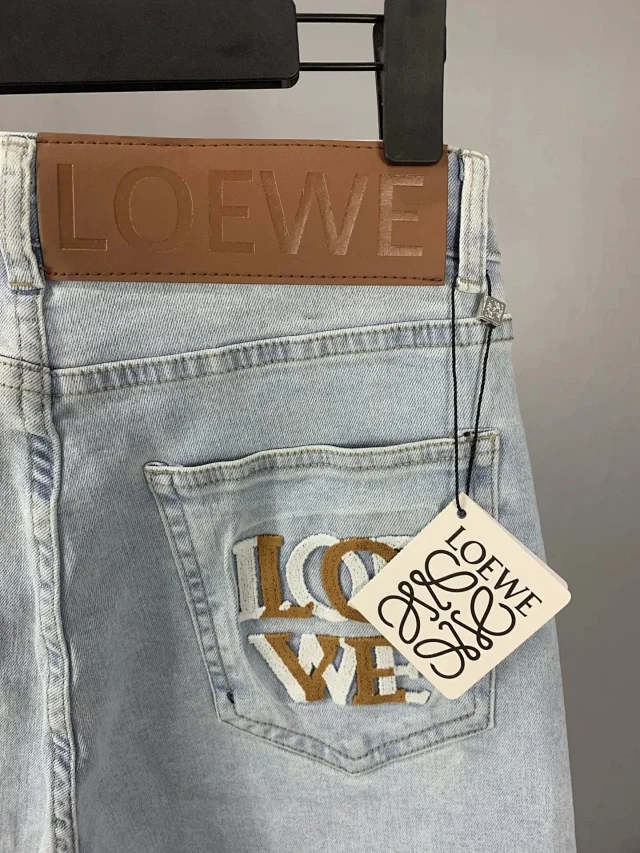 Loewe Jeans Straight-Leg Anagram Print product detail image 5
