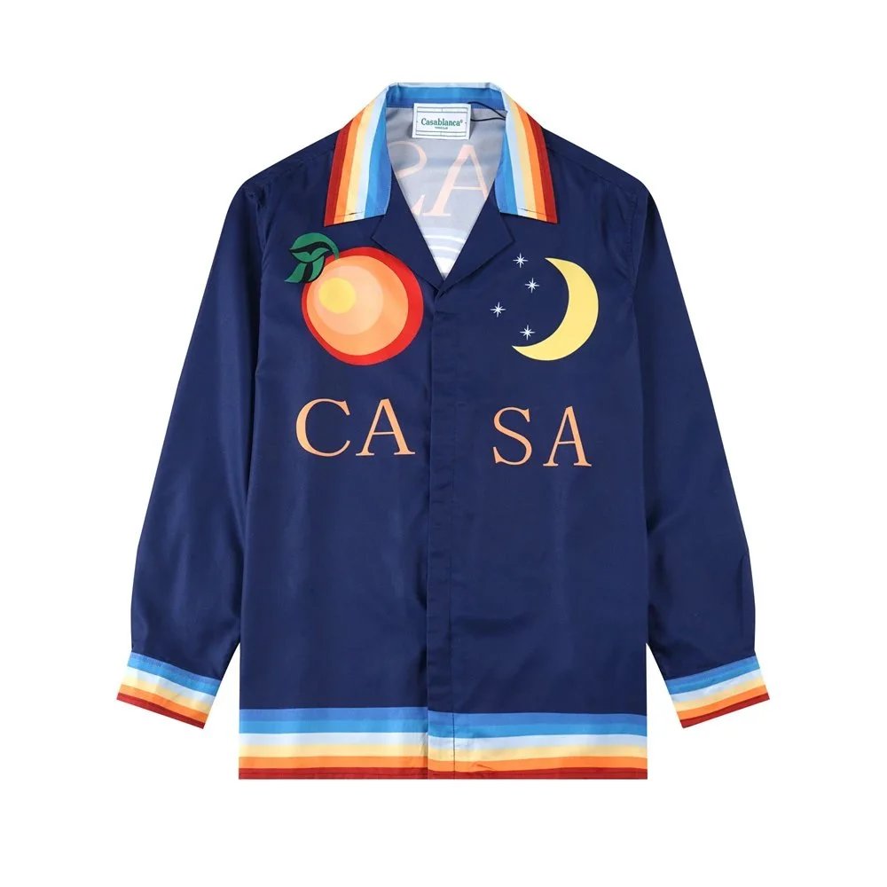 Casablanca Casa Print Long-Sleeve Shirt Multicolor - 38