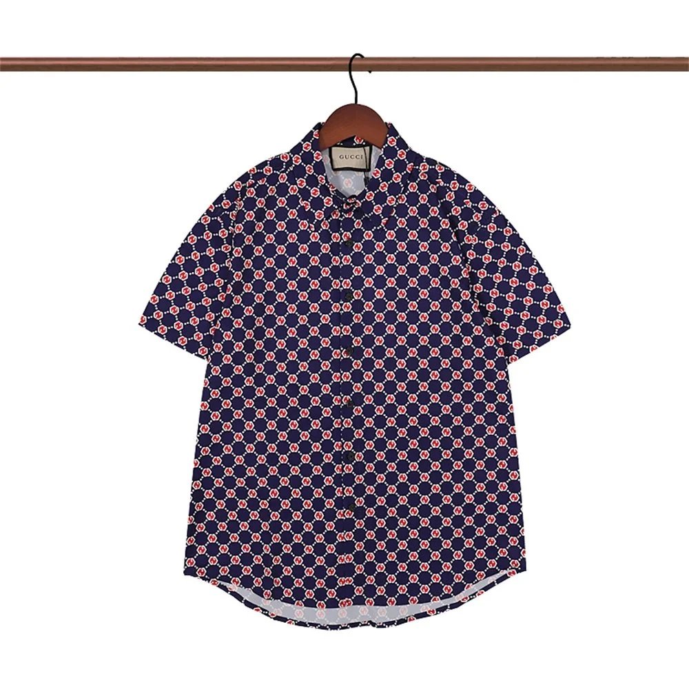 Gucci Floral Print Short-Sleeve Shirt Multicolor - 14