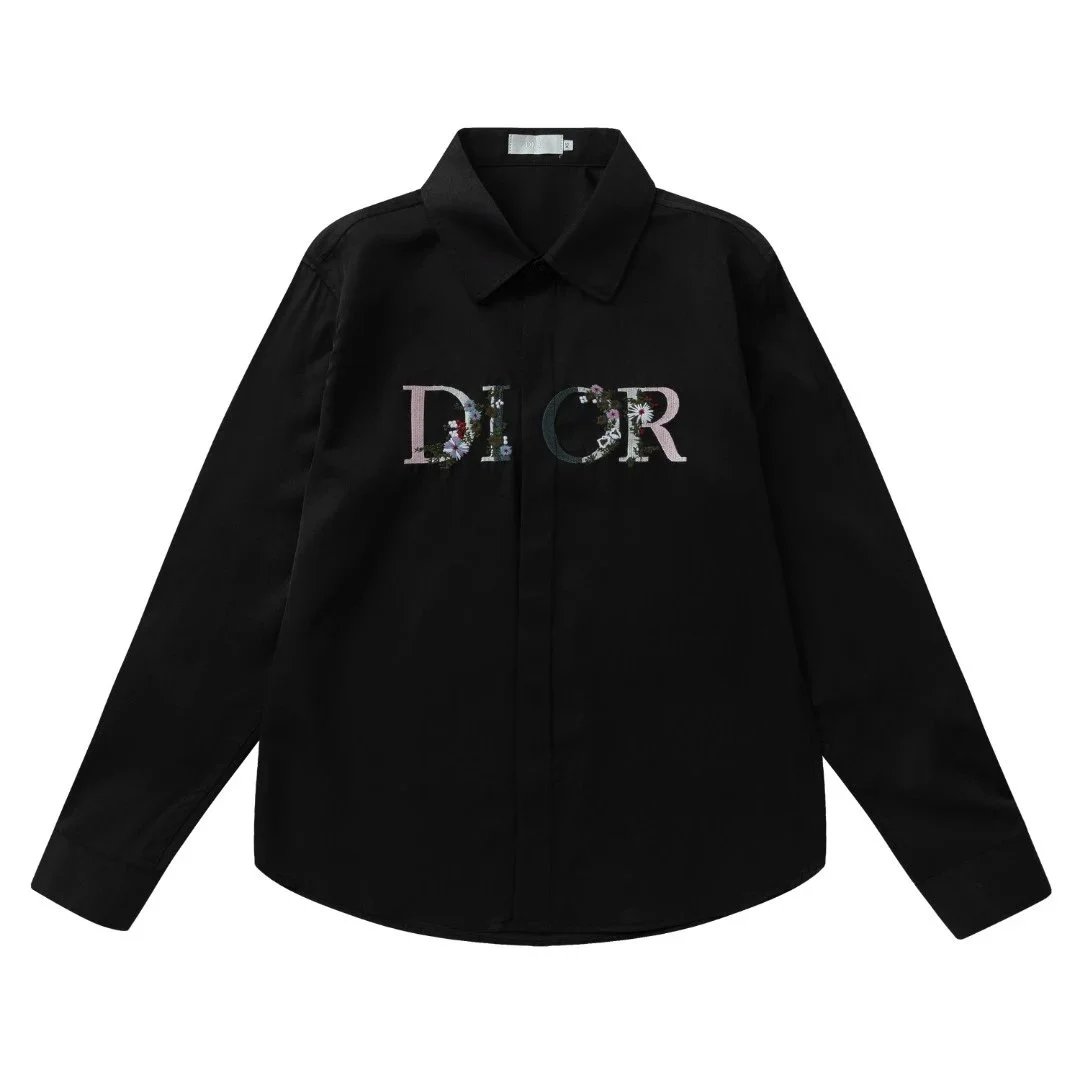Dior Black Shirt with Turtle Brooch - 24
