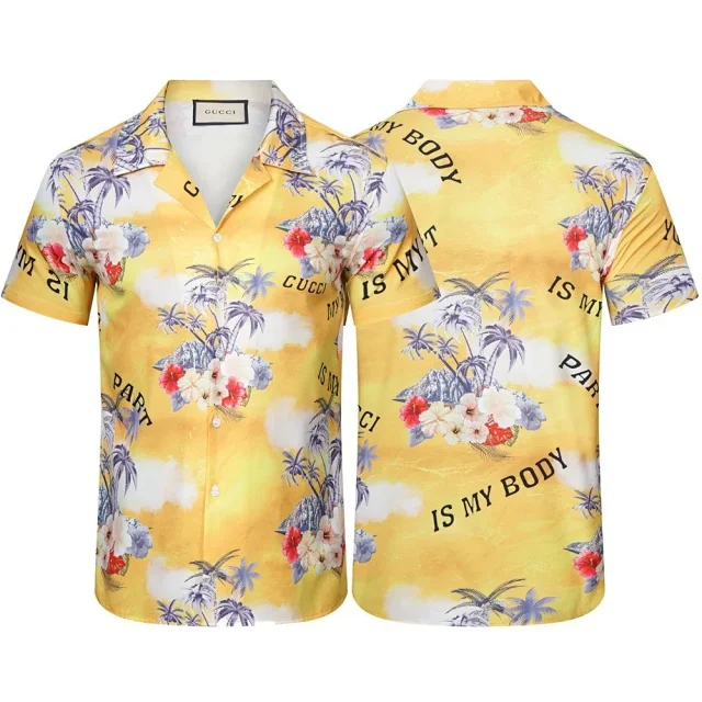 Gucci Shirts Short-sleeve printed button-up shirt product detail image 22