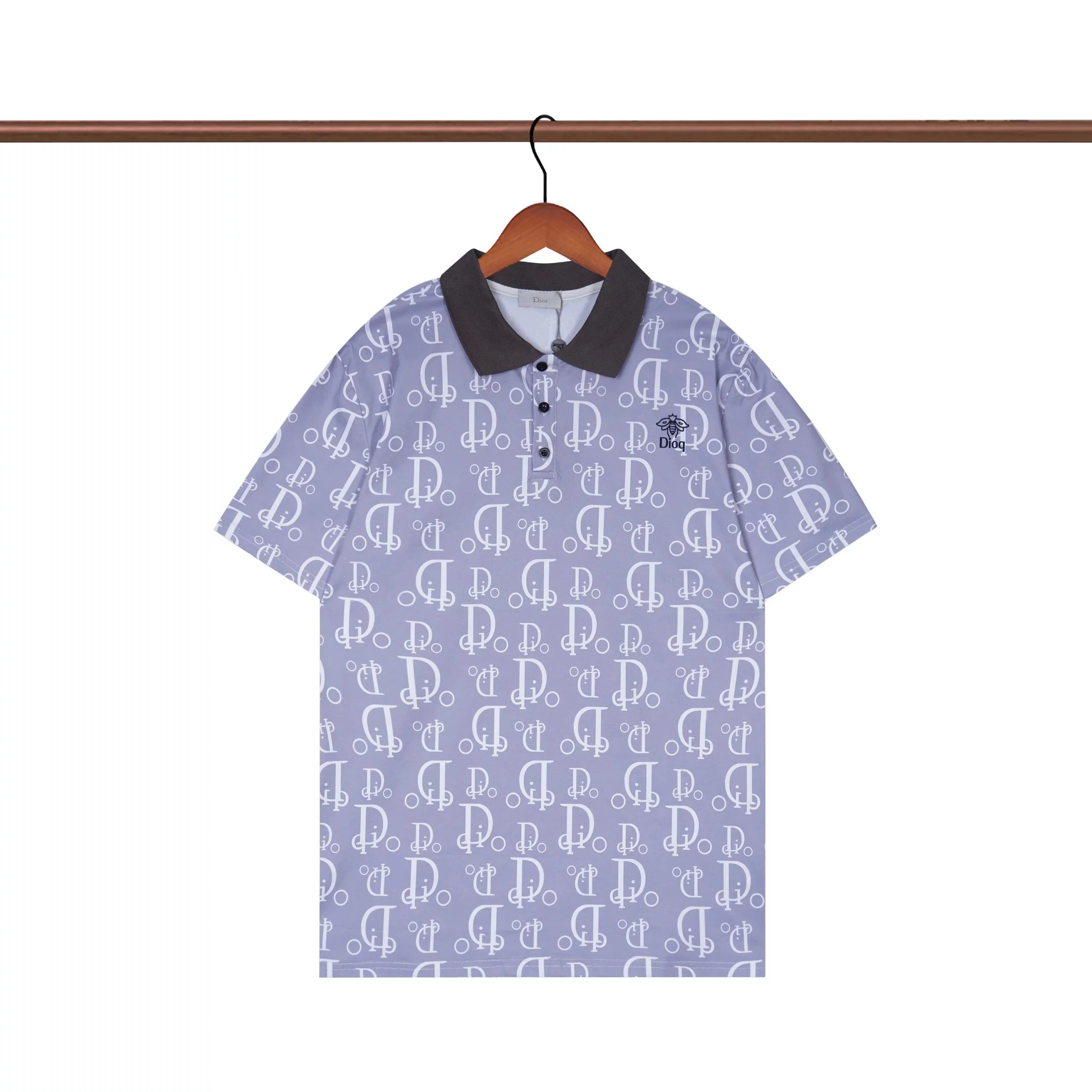 Dior Oblique Print Polo White Polo Shirt - 10