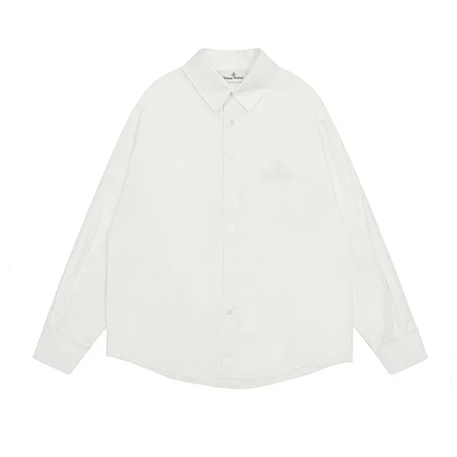 Vivienne Westwood Shirts Orb Embroidered Long-Sleeve Button-Up Shirt product detail image 16