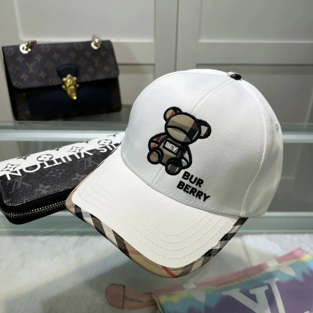 Burberry Logo-Embroidered Black Baseball Cap - 20