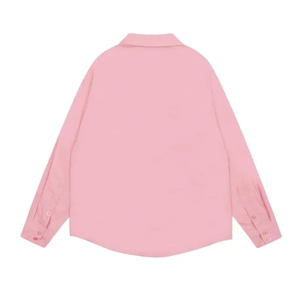 Vivienne Westwood Orb Logo Oversized Shirt Light Blue - 4