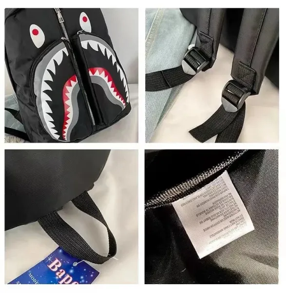 Stone Island Compass Logo Backpack Gray / Black - 4