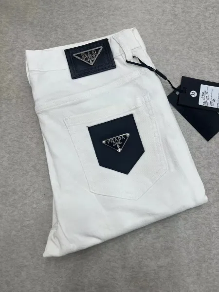 Prada Logo-Embroidered Black Jeans - 25